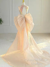 Sparkle A Line Scoop Neckline Sequin Gold Long Semi Formal Prom Dress